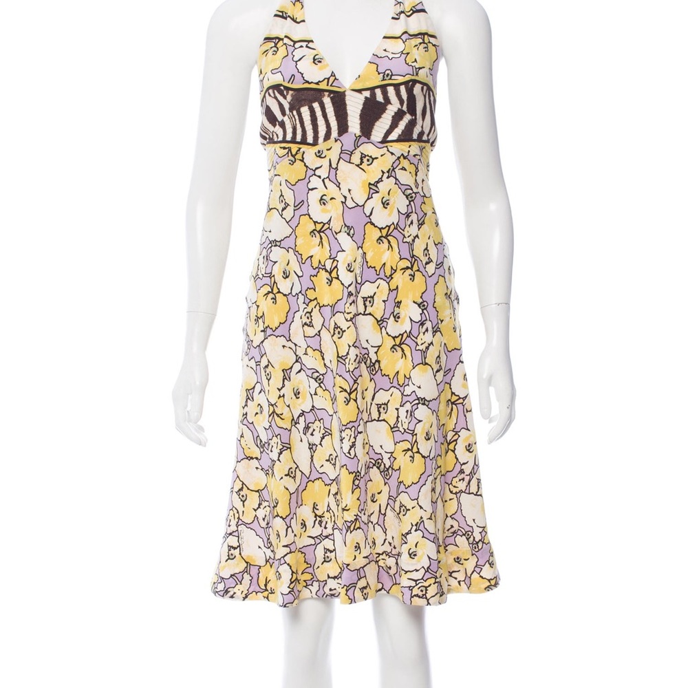 Roberto Cavalli Silk Floral Dress Size 4